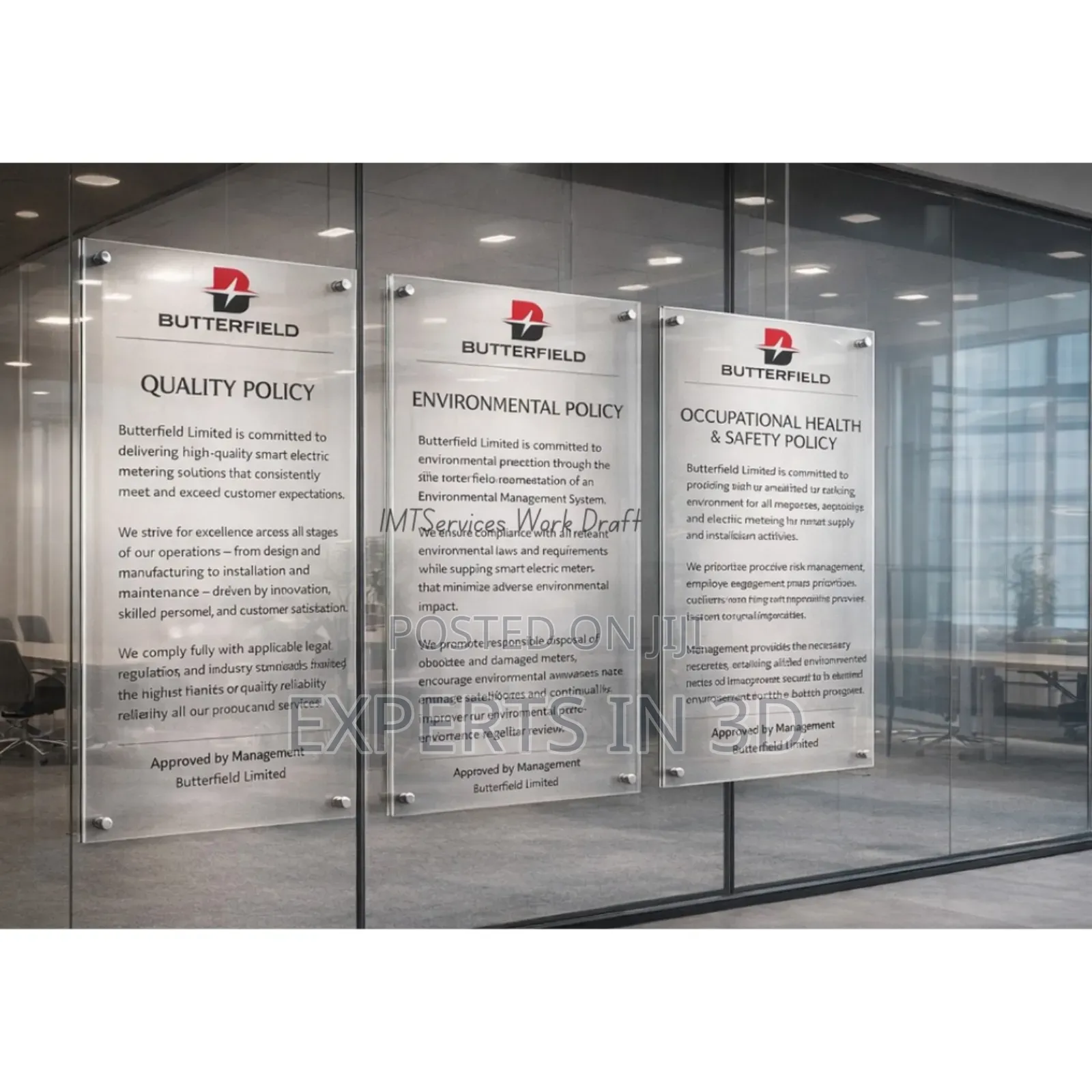 Executuve Glass Branding