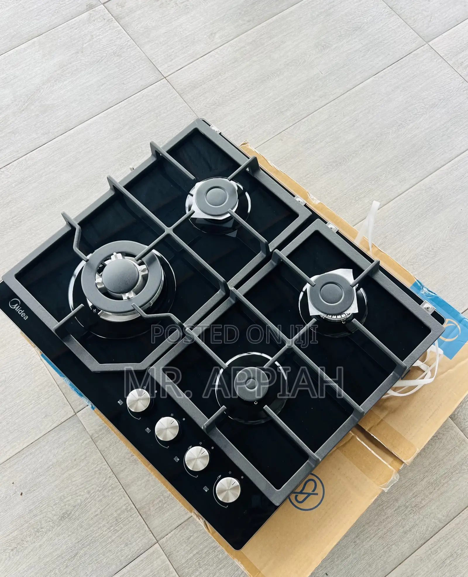 Energy Efficient Midea Built in 4 Gas Hob(60g40me)Glass 