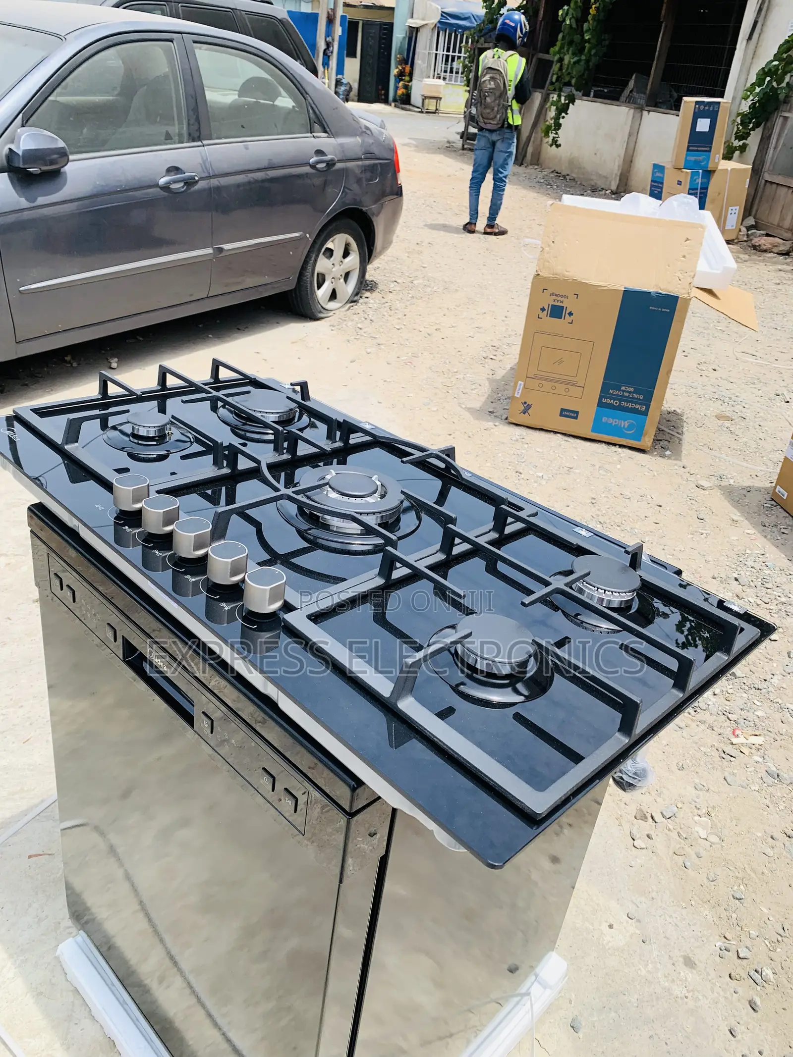 Quality Sleek Built in Midea 90cm Gas Cooker 5burner Job