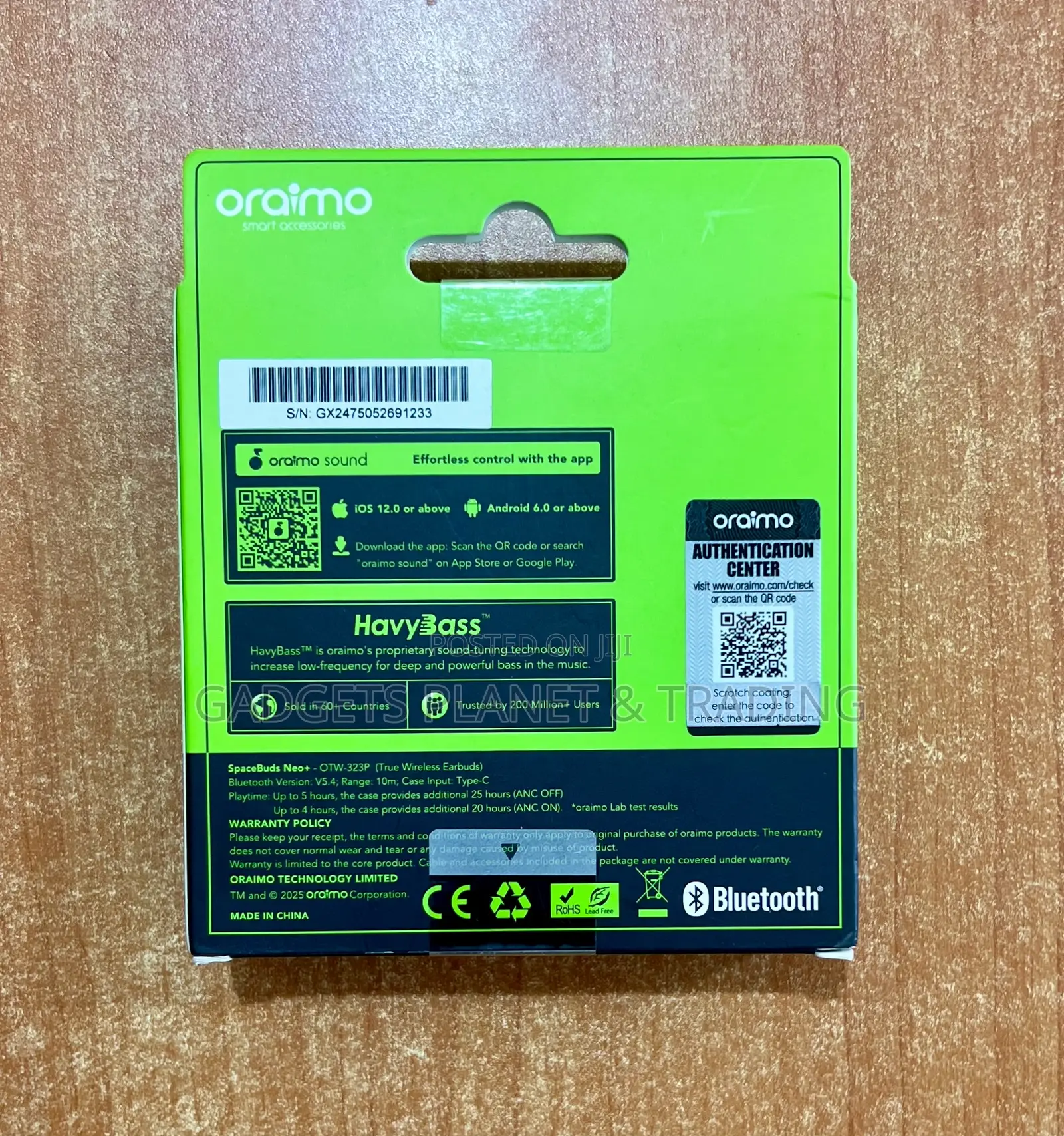 Oraimo Spacebuds Neo+ Anc Spatial Audio True Wireless Earphones - 323p