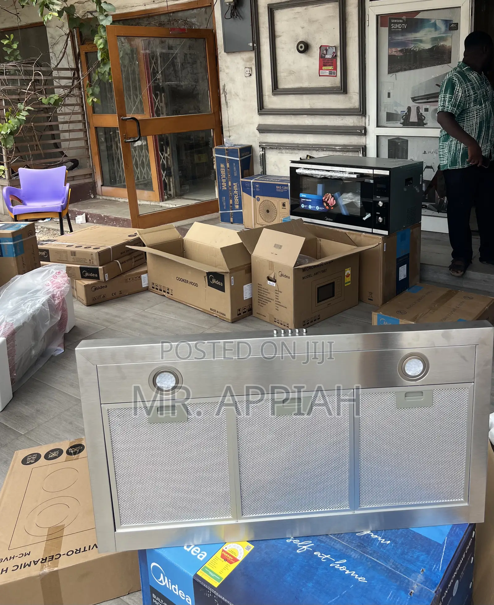Order Durable Midea 90m21-S 90cm Built in Hood(Gray) 