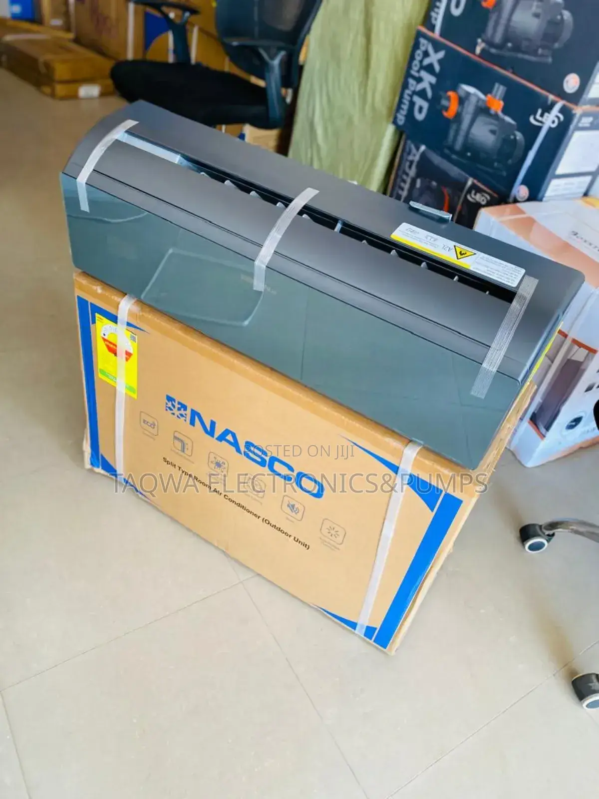 Check Out the Nasco Black Mirror 1.5hp Air Conditioner