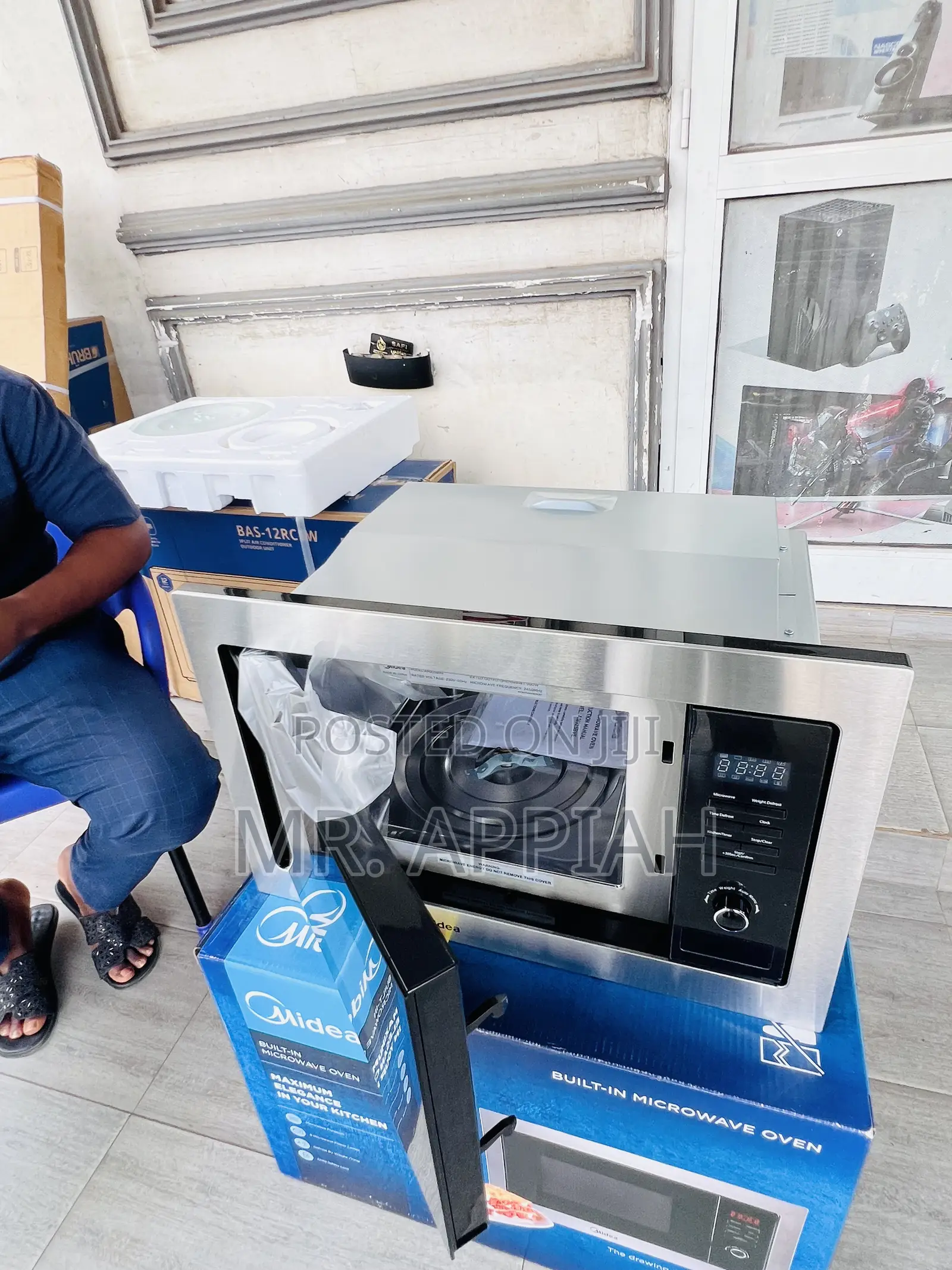 Sleek Midea Am717bs7-B Built in Electric Oven(Glass) 