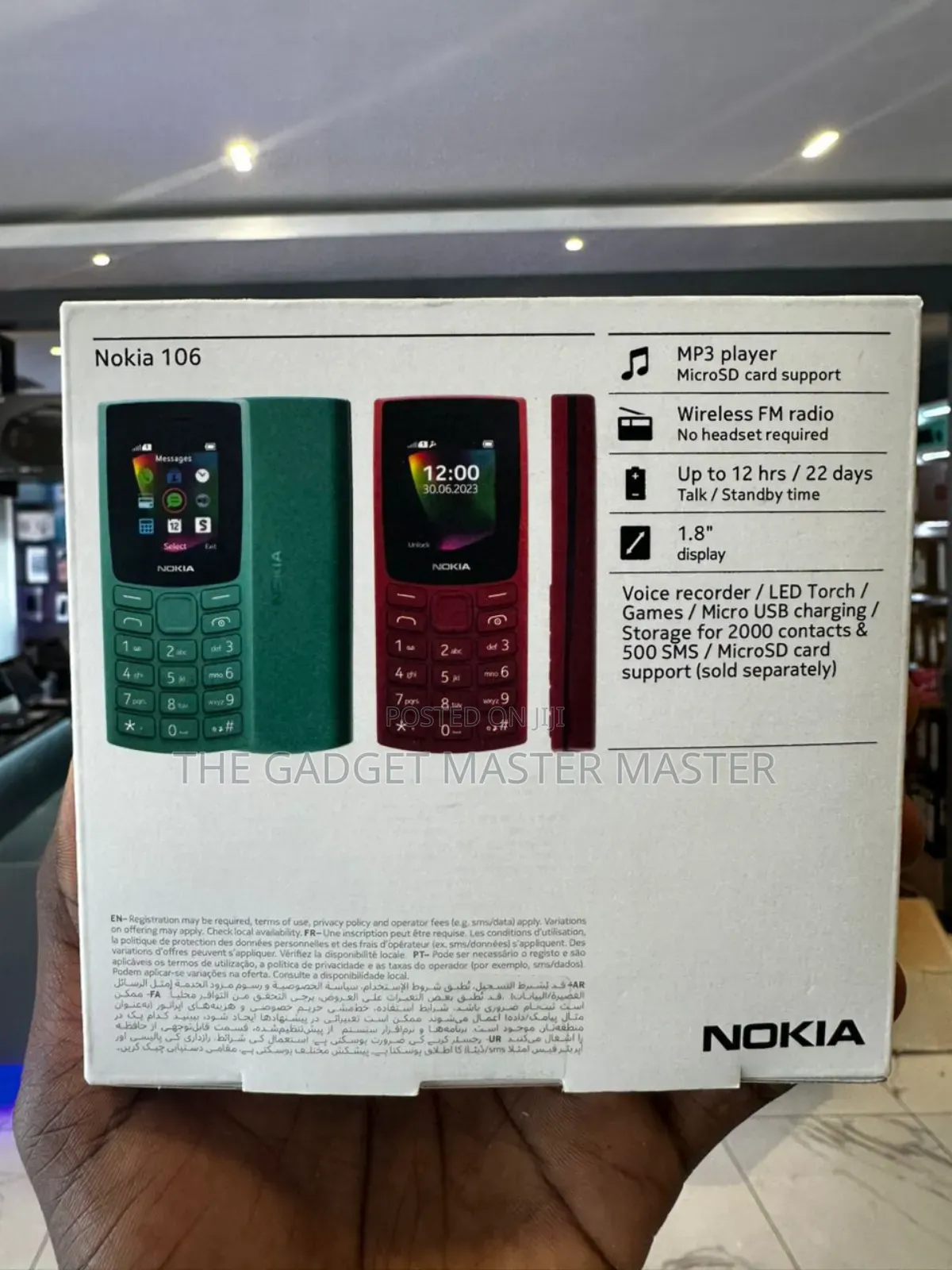 New Nokia 106 Gray
