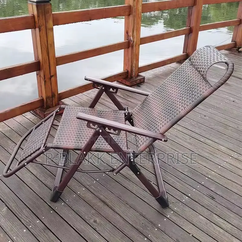 Modern Metal Foldable Lounge Lazy Chair