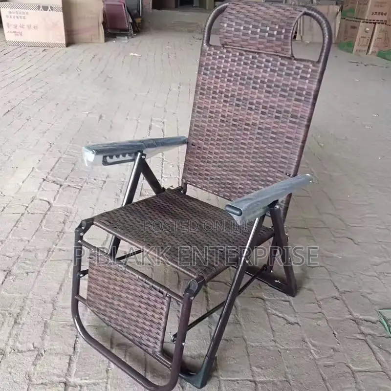 Modern Metal Foldable Lounge Lazy Chair