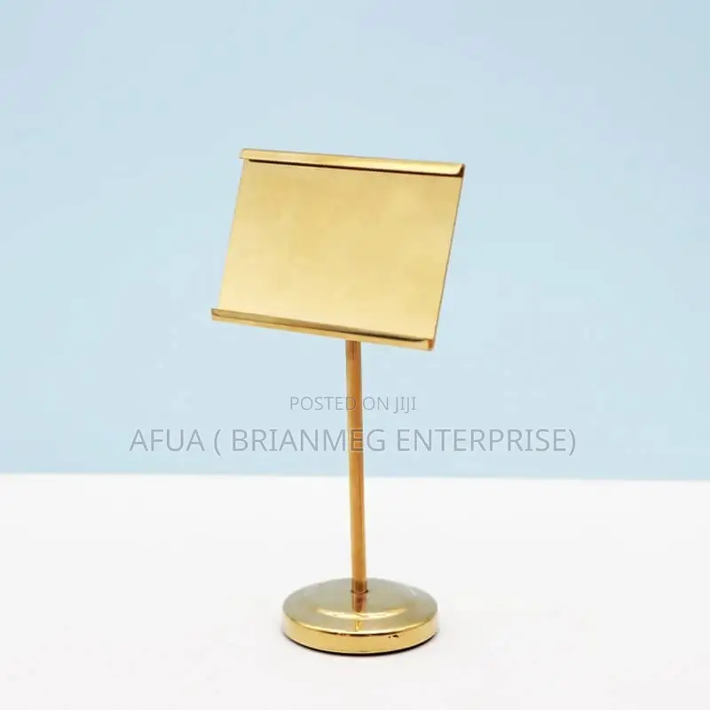 Metal Buffet Label Rack Food Display Stand Stainless Steel