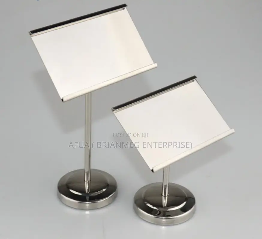 Metal Buffet Label Rack Food Display Stand Stainless Steel