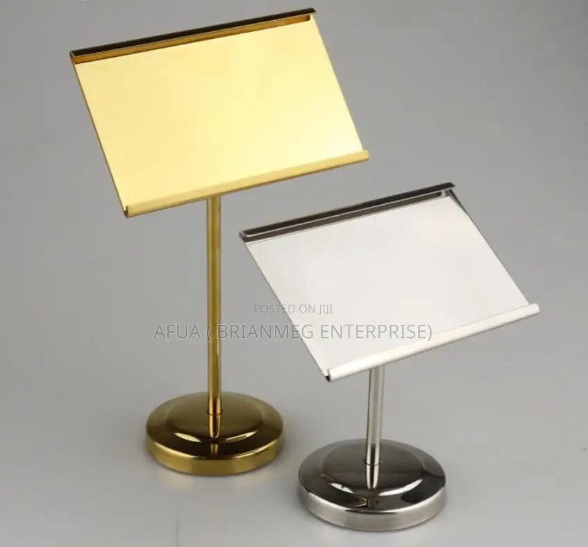 Metal Buffet Label Rack Food Display Stand Stainless Steel