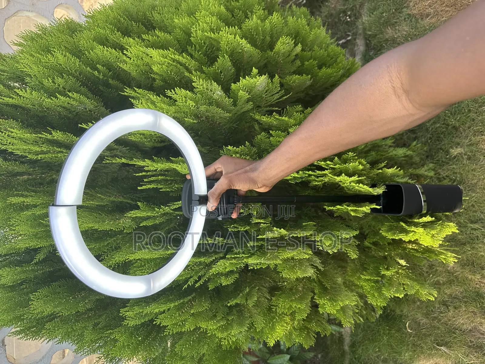 Portable Ring Light With Stand,Foldable Travel Light Operated Cordless