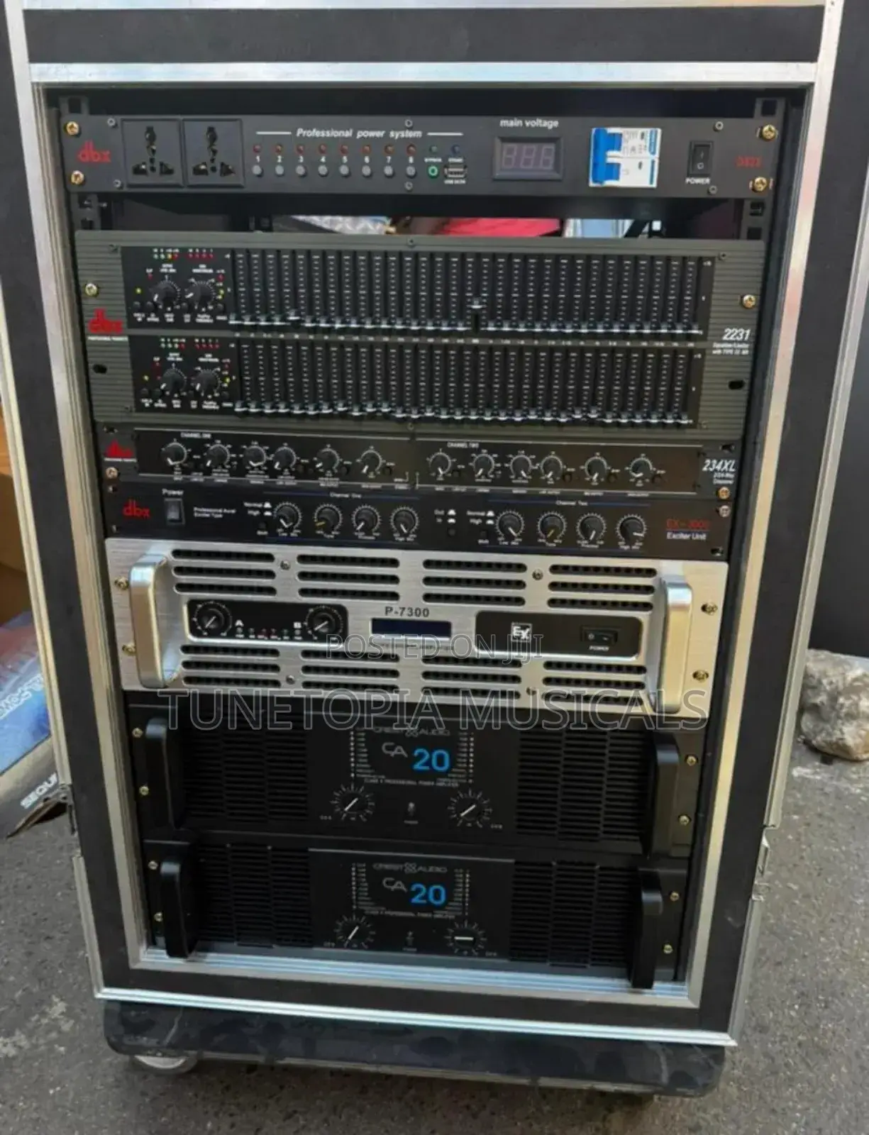 2pairs 18inches Bass,2pairs 10inches Line Array and Amplifier Rack Set