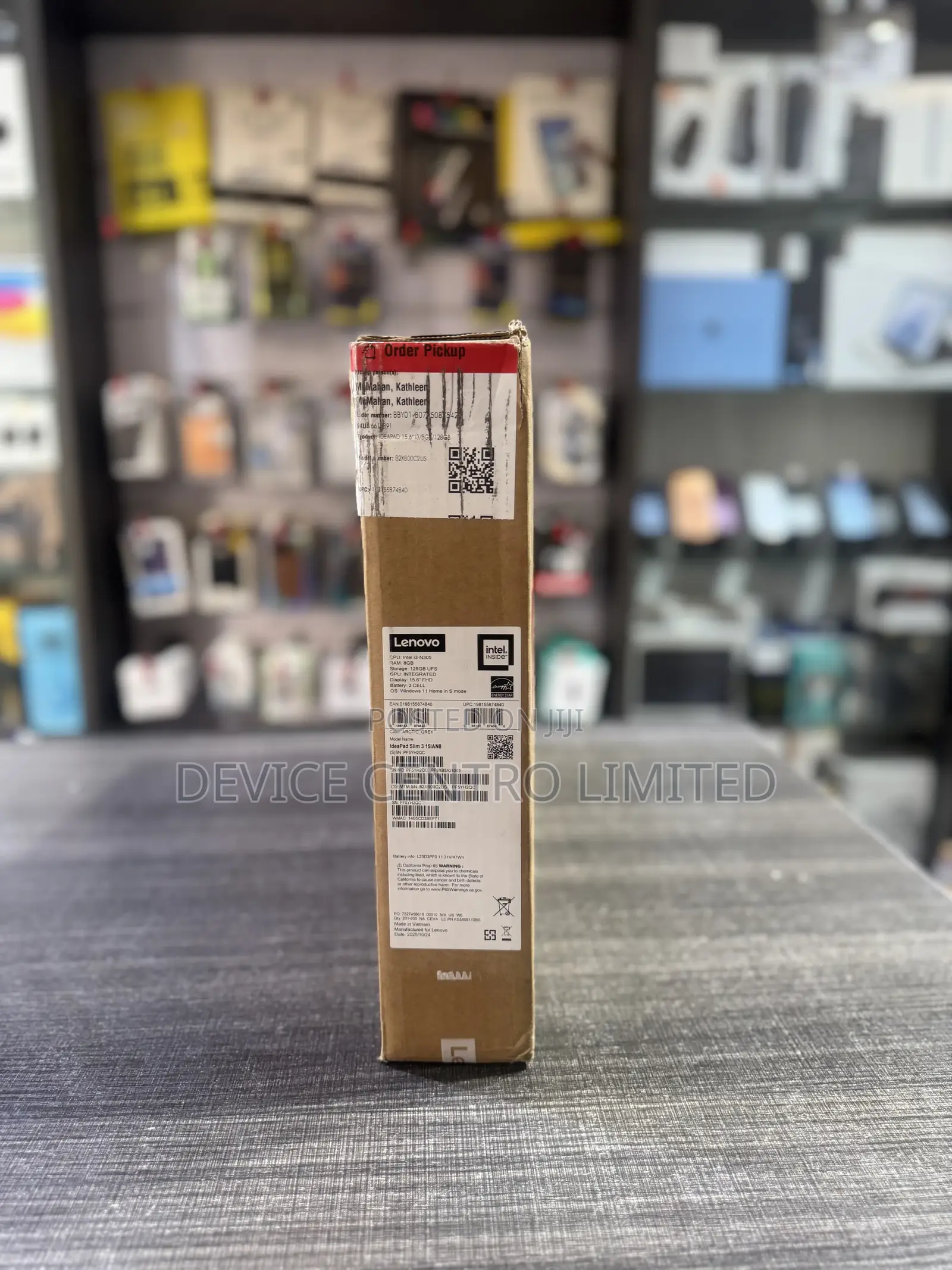 New Laptop Lenovo Ideapad 3 8GB Intel Core i3 SSD 128GB