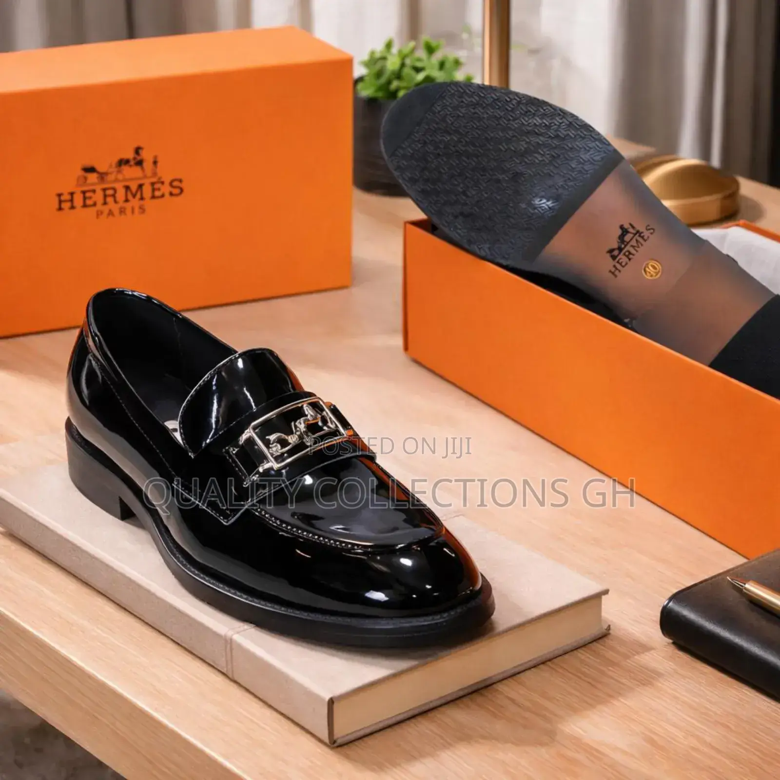 Hermes Executive Leather Shoe