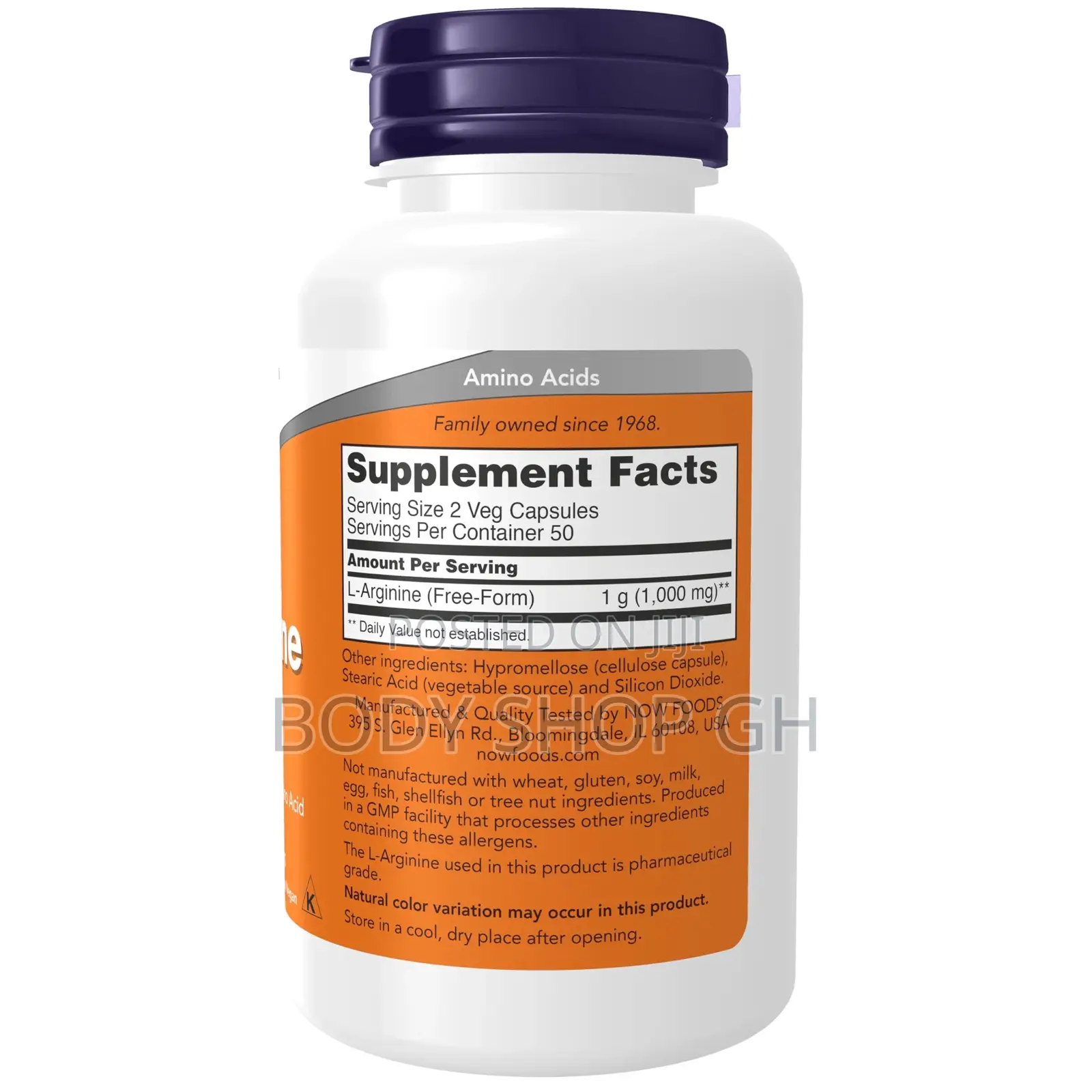 Now Supplements, L-Arginine 500 Mg, Nitric Oxide Precursor 100 Caps