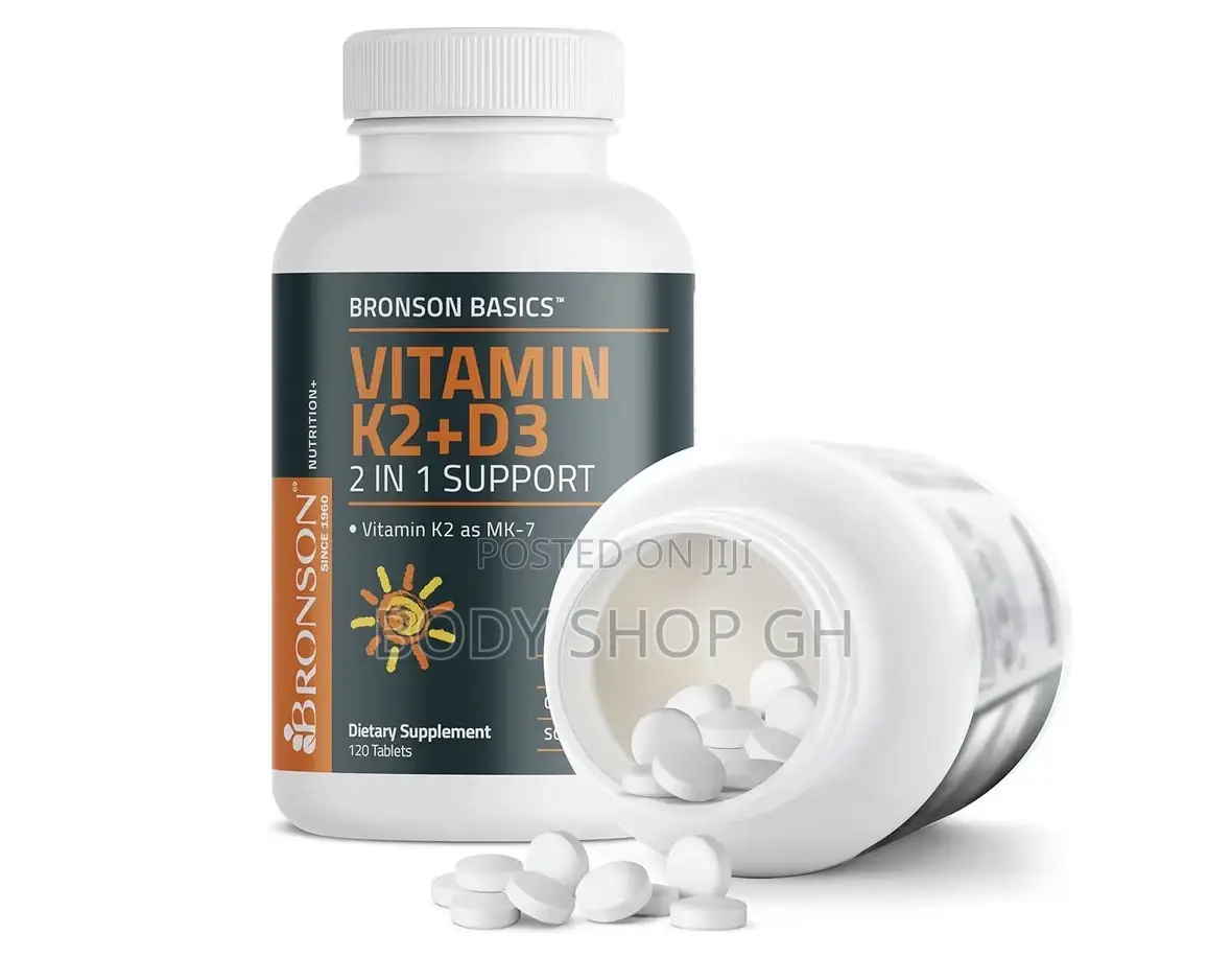 Vitamin K-2 With D3 Supplement Extra Strength 2 in 1 Support 120 Tabs
