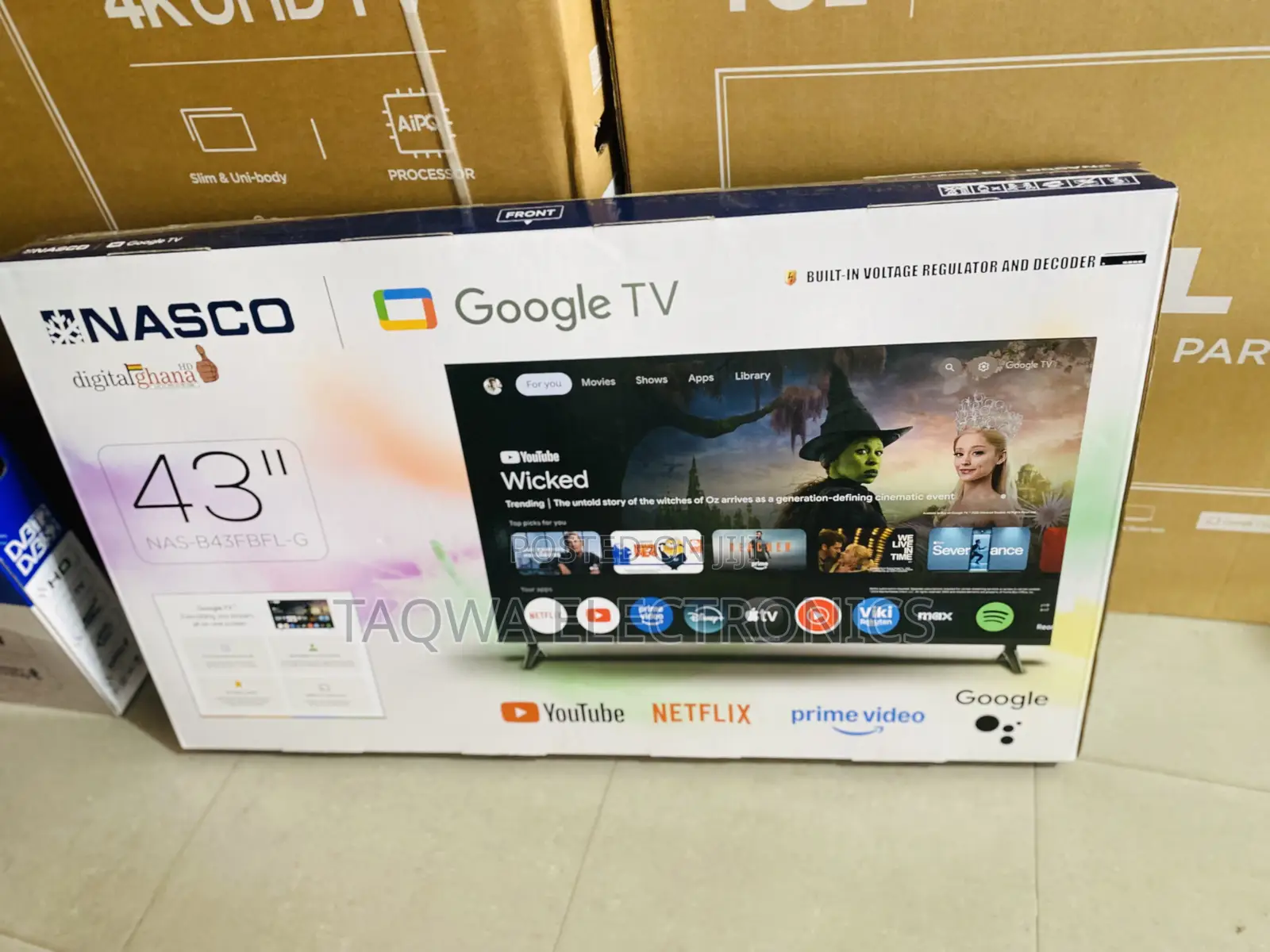 Easy -Streaming,Nasco Smart 43 Inch Google Tv