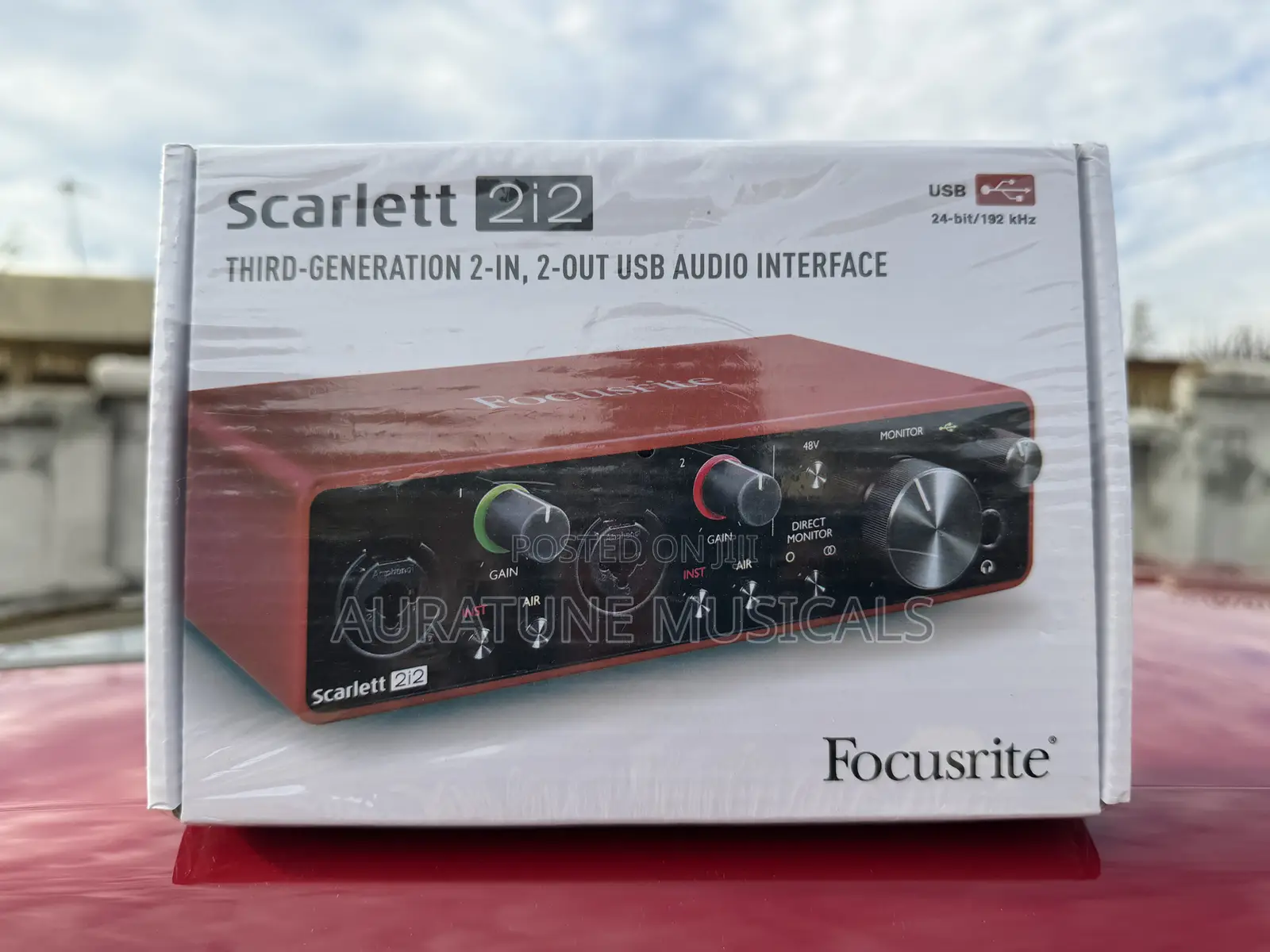 Focusrite Scarlett 2i2 3rd Gen Usb Audio Interface.