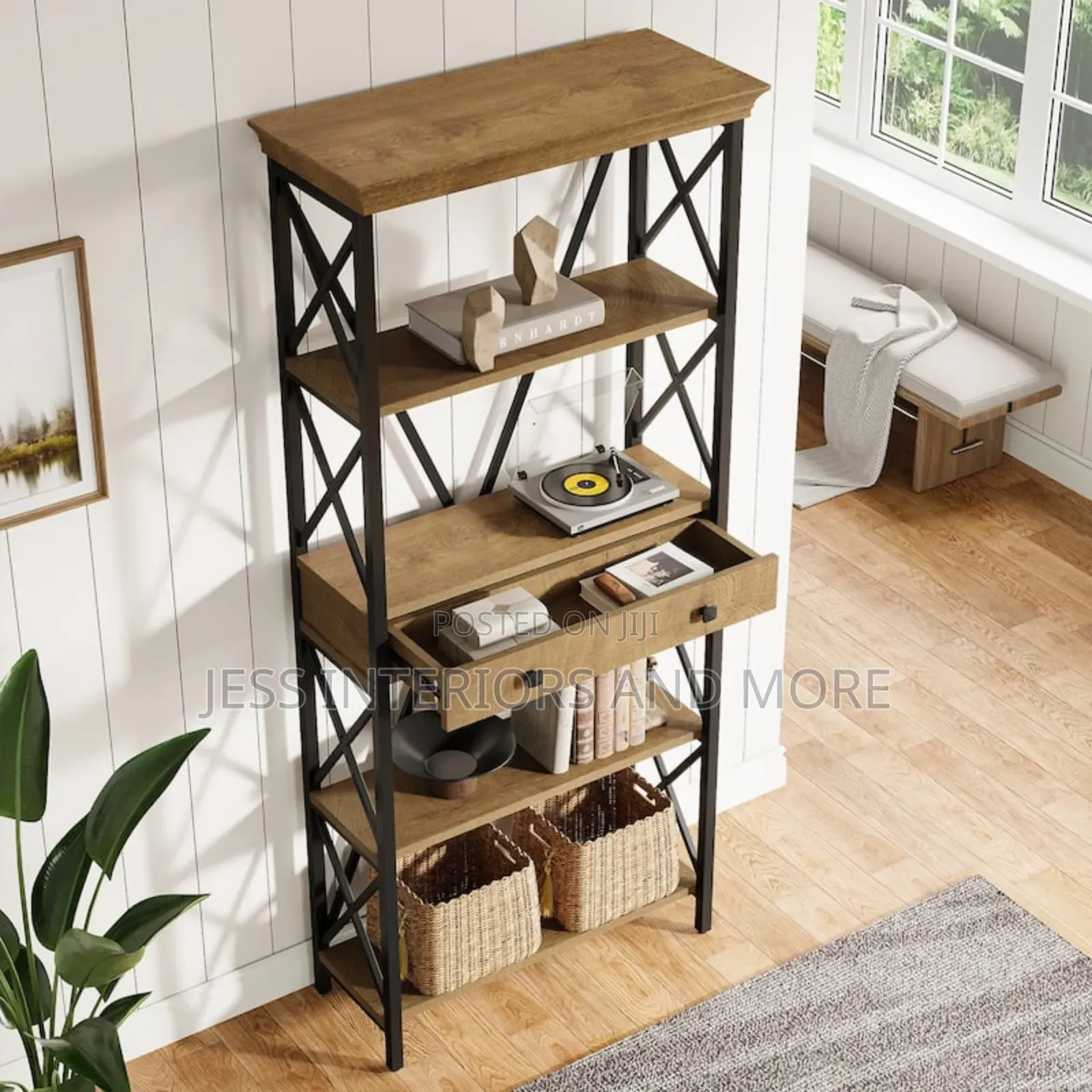 Bookshelf With Drawers With Storage