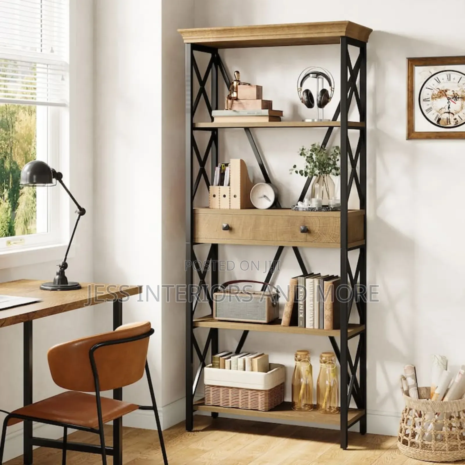 Bookshelf With Drawers With Storage