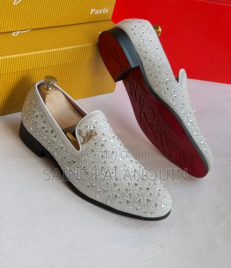 White Christian Louboutin