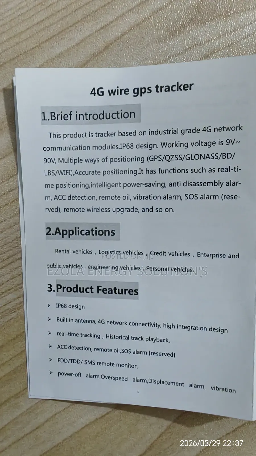 GPS Tracker 4g With International Roaming 4g Sim Card