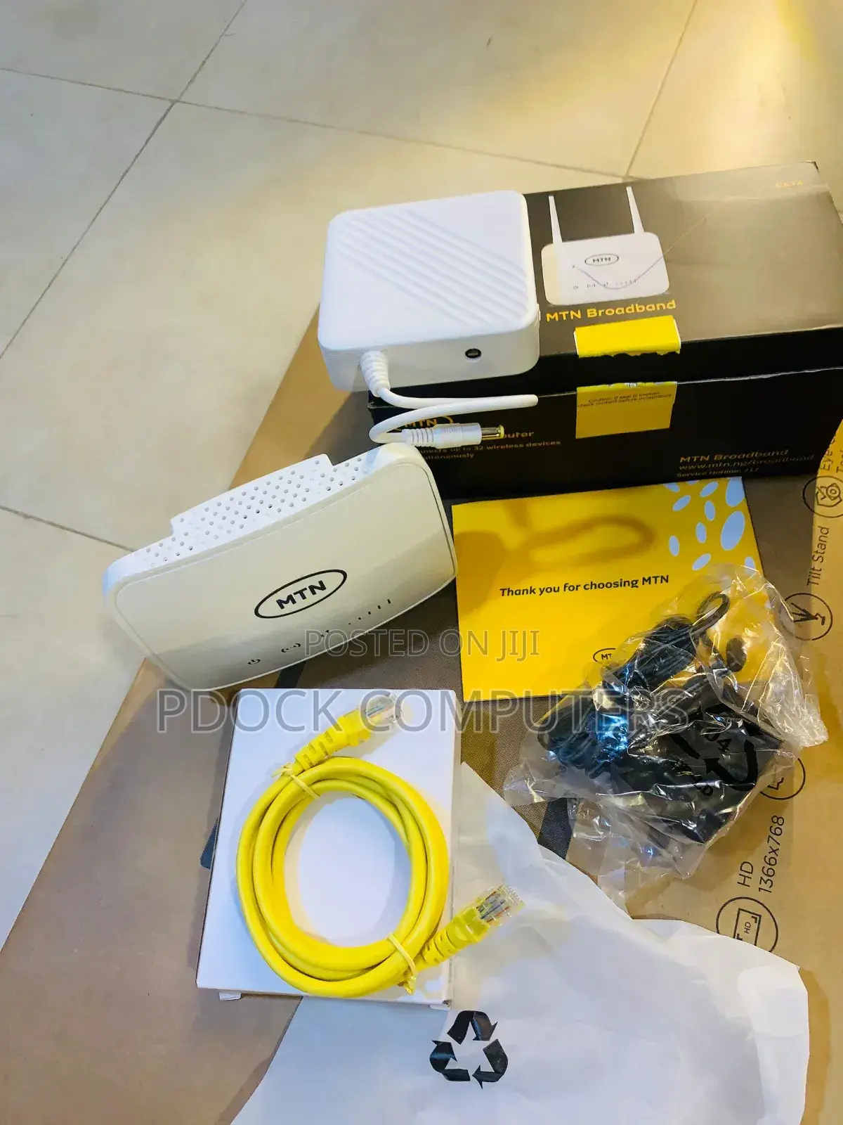 MTN Broadband 4g ZLT S20 Cat4 Wifi Router + Ups Battery Backup Black