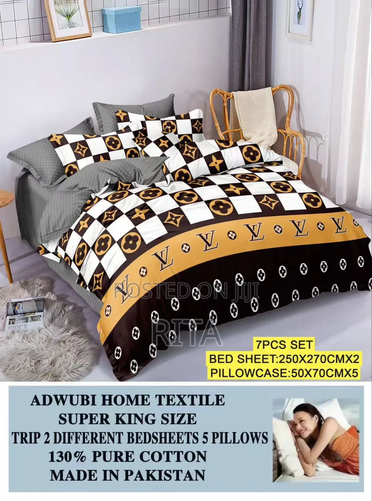 7 Pieces Bedsheets