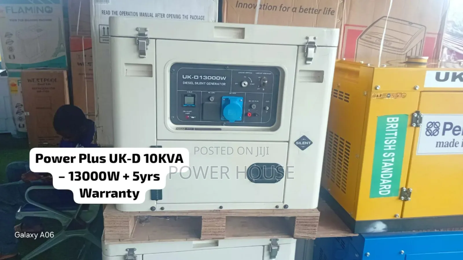 Uk-D Diesel Generator 10kva – 13000w 10kva Rated, 5yrs Warranty