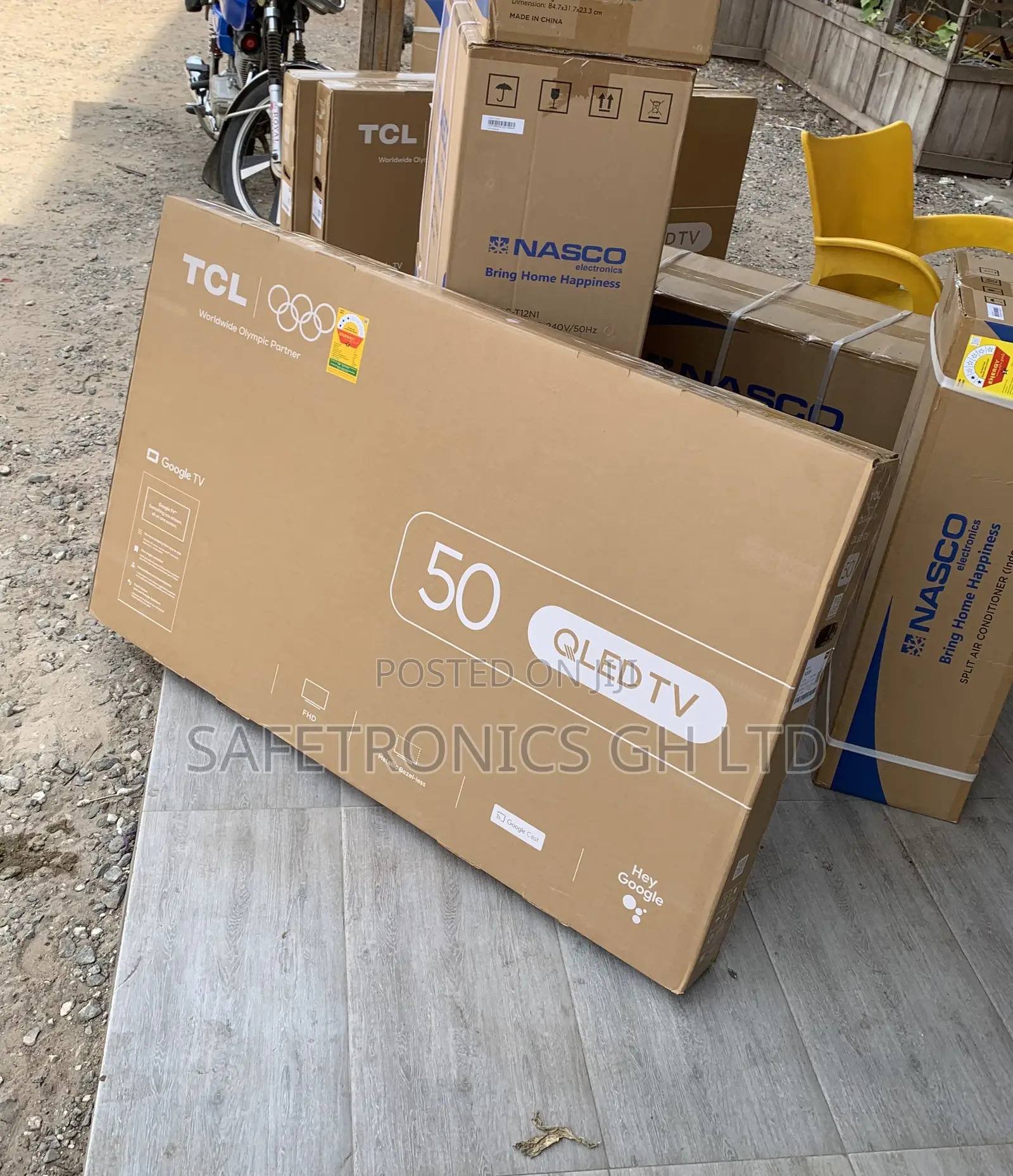 Secure Frameless 50 Inch Smart Uhd Android TCL 50s5k Tv