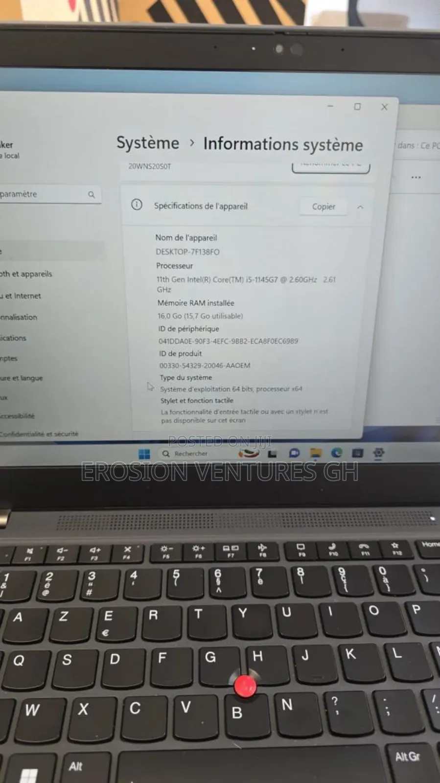 New Laptop Lenovo ThinkPad T14s Gen 2 16GB Intel Core i5 SSD 256GB