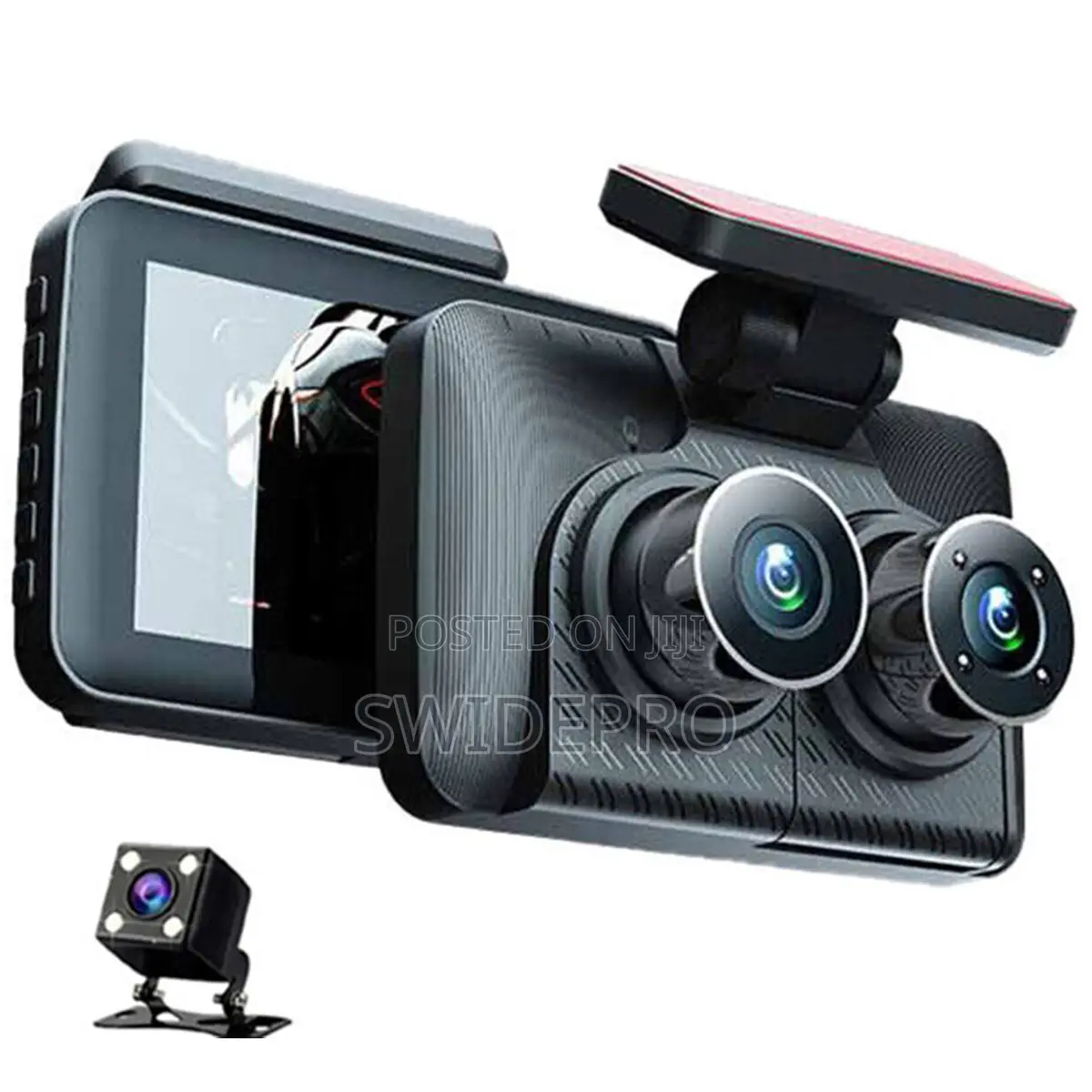 3 Lens Car DVR Dashcam / 3 Channel Car Dashboard Camera