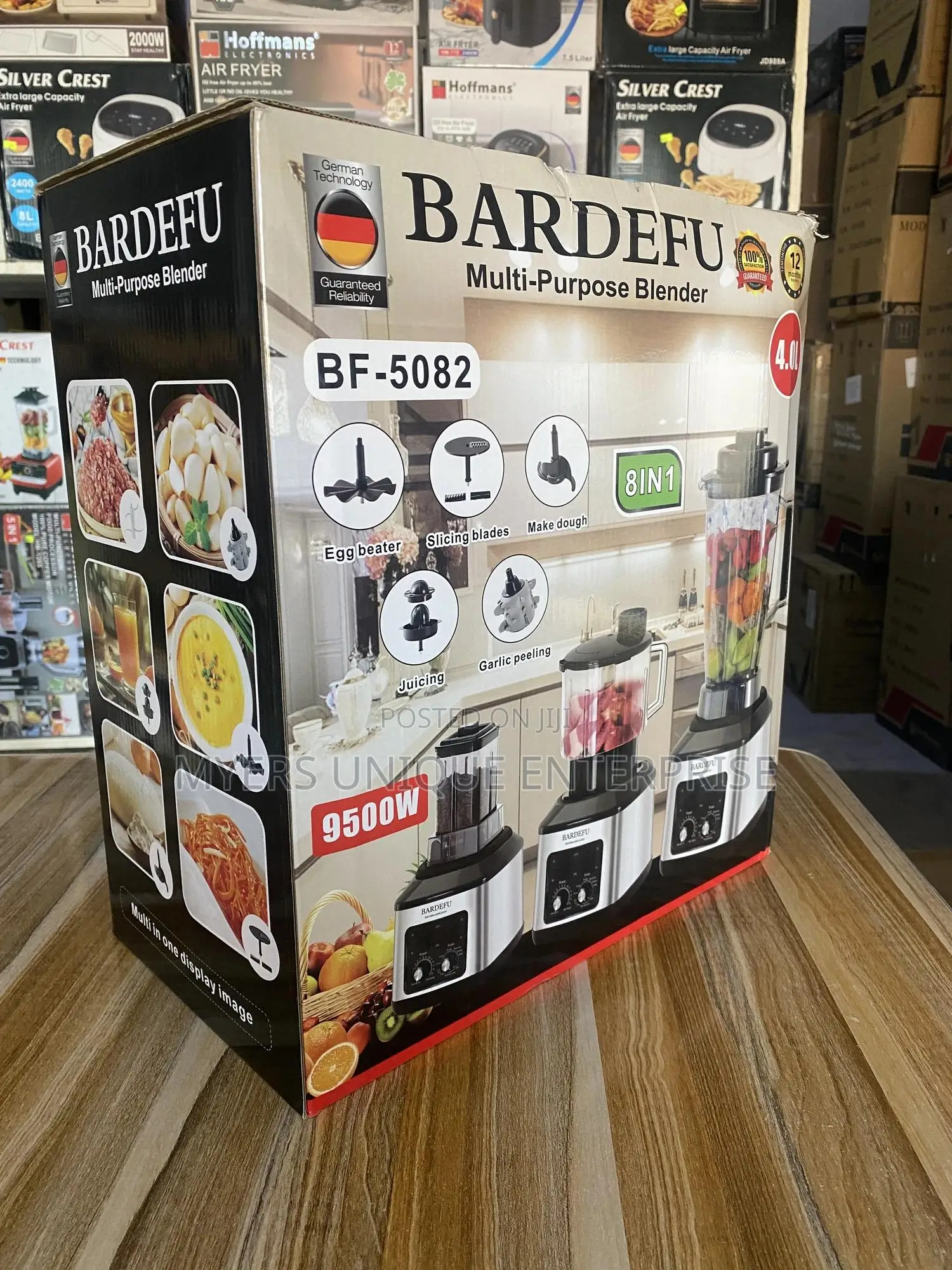 Recommended 8in1 Blender With Durable Dough Maker,Garlic Peeler,Juicer