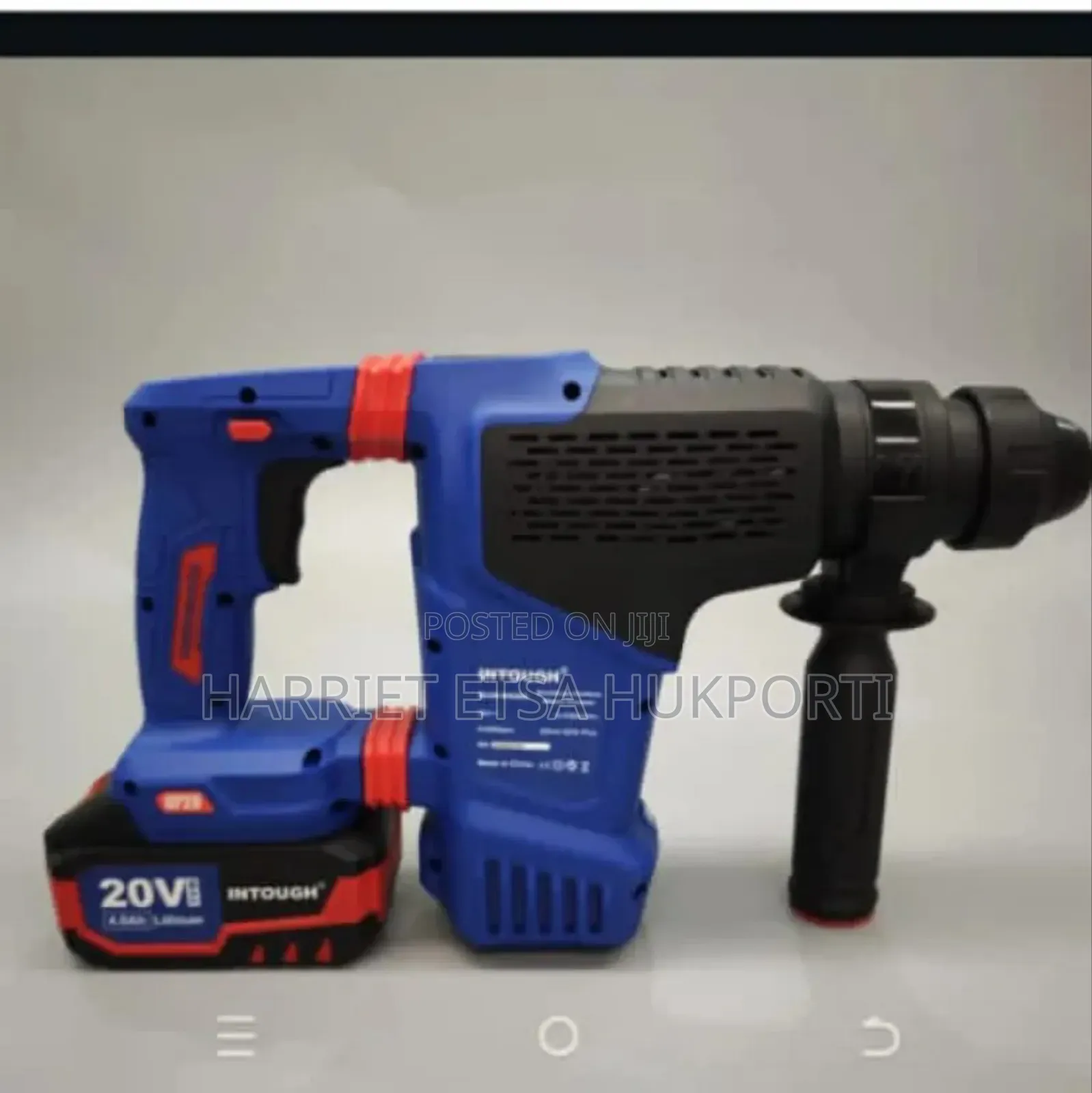 Brushless Cordless Rotary Hammer 28mm SDS Plus 20v From Italy (Two Bat