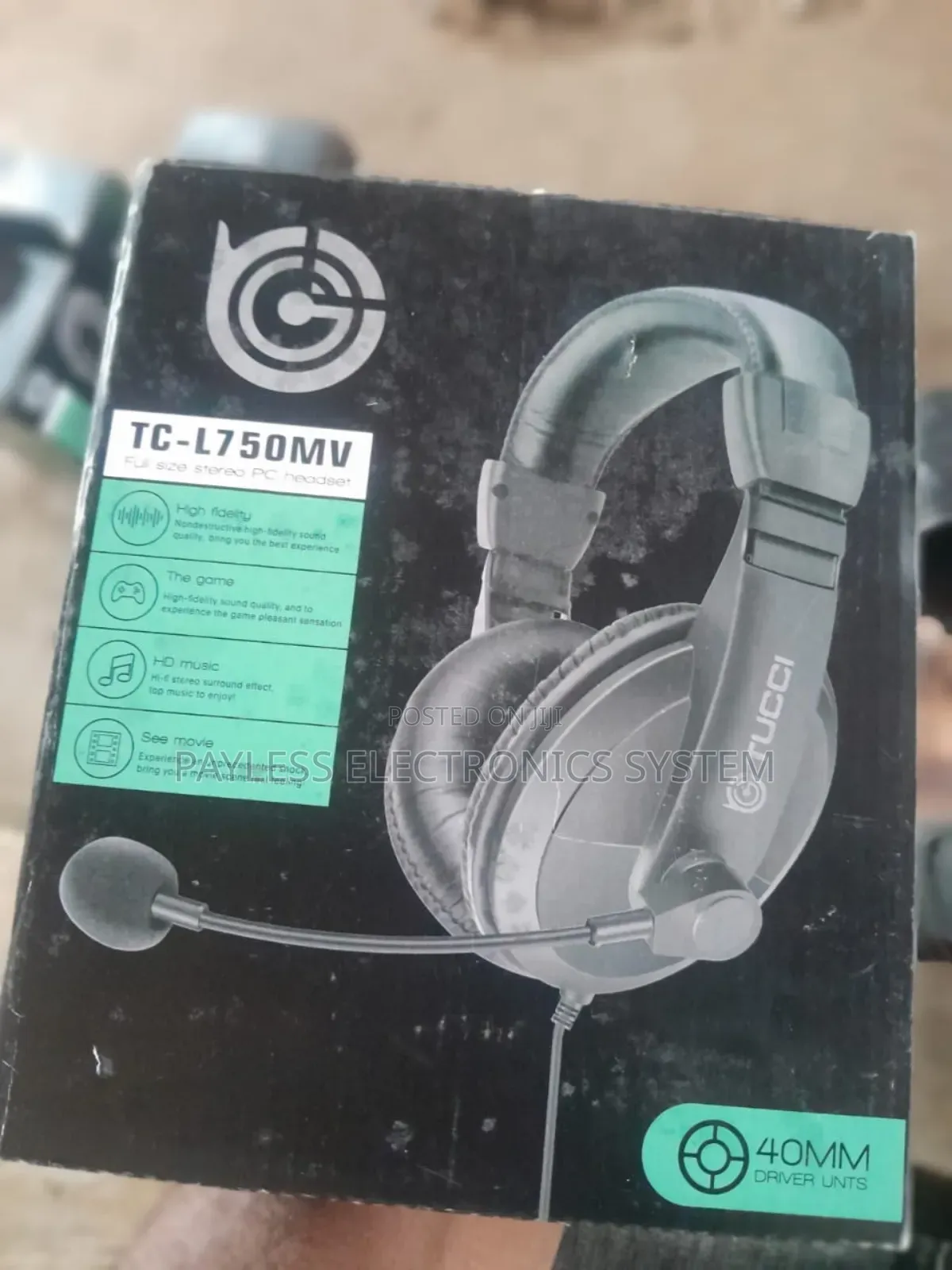 Tc-L750mv Stereo Pc Gaming Headset With Microphone