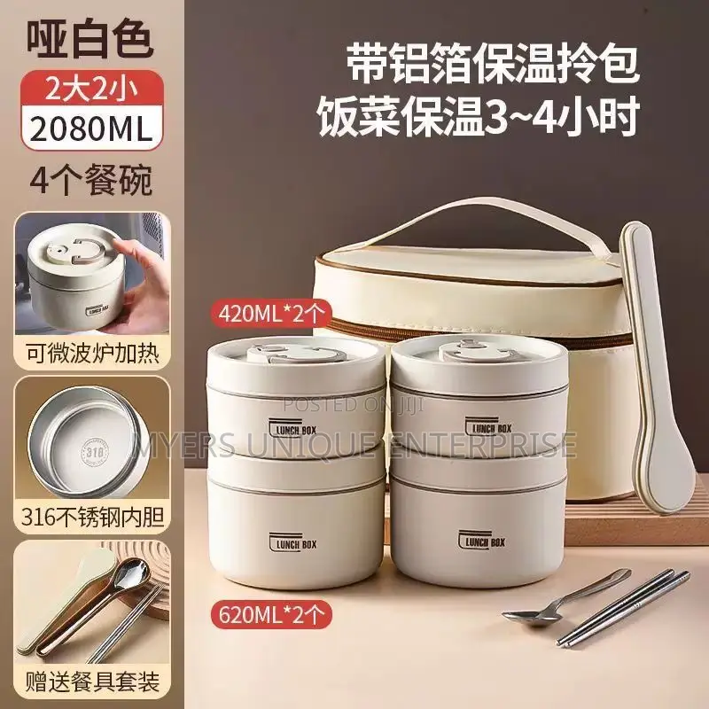 Keep Your Food Warm or Cold With This 4pcs Set of Lunch Box