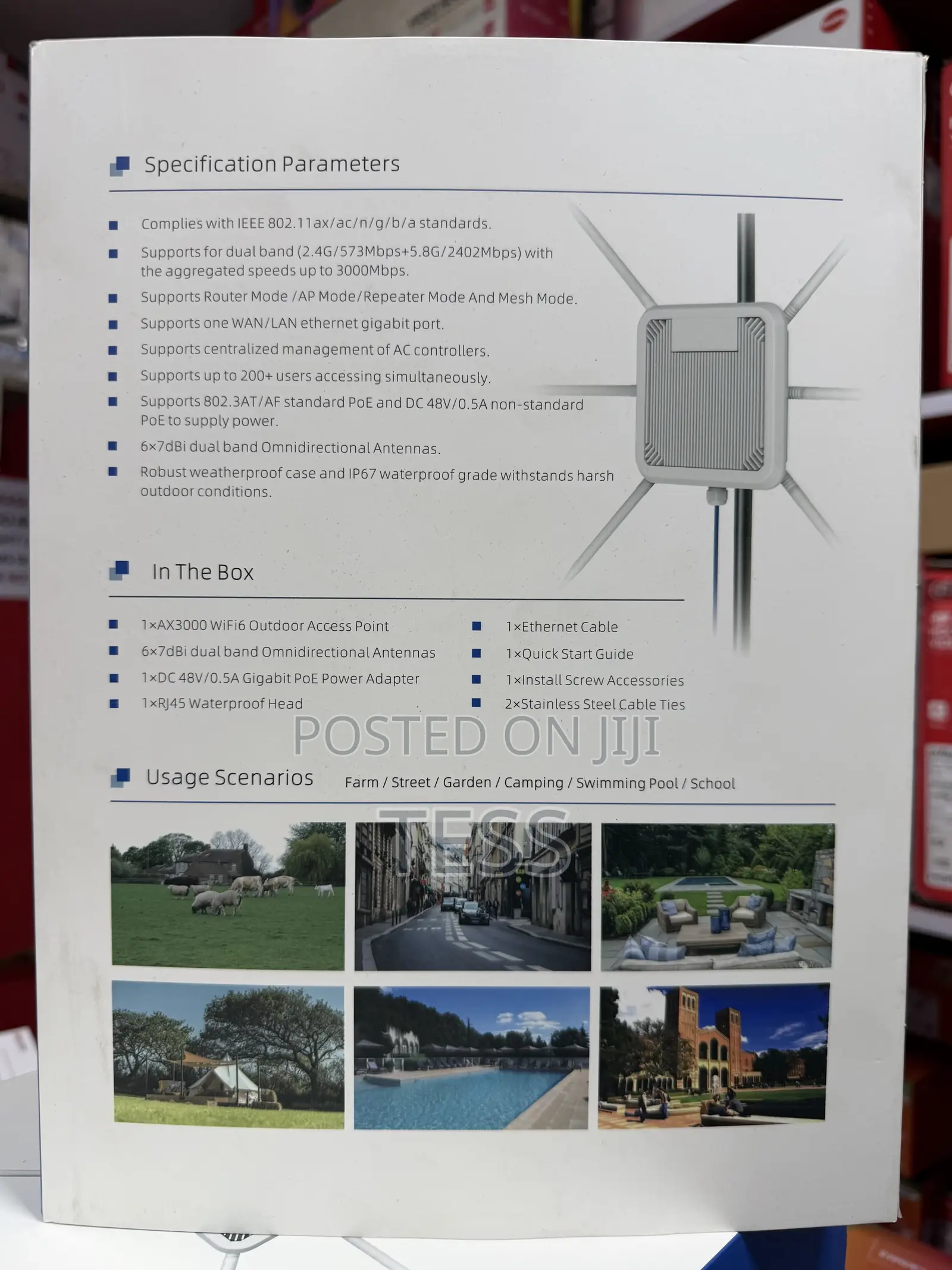 Access Point Ax3000 Wifi6 Outdoor