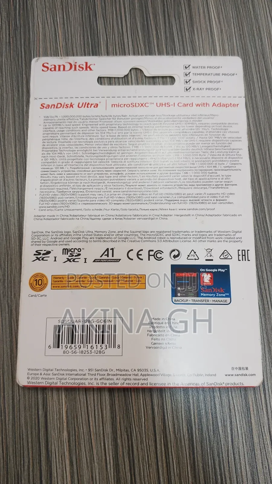 Sandisk Sd Card 128gb