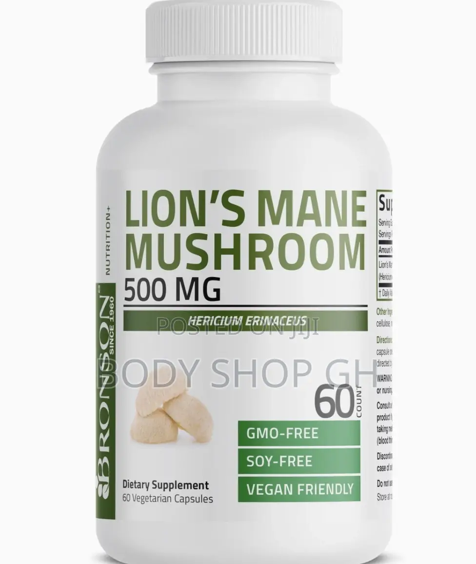 Bronson Lion's Mane Mushroom 500mg Hericium Erinaceus