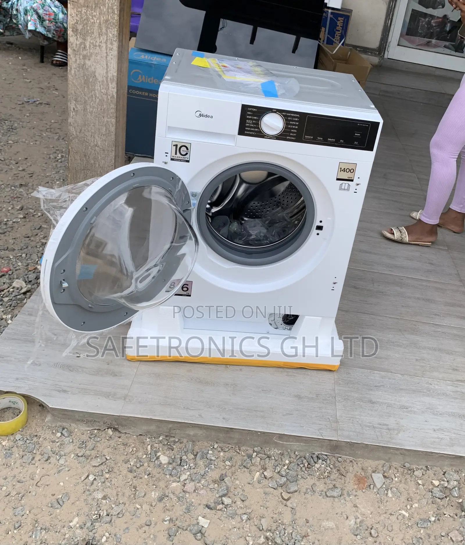 Order New (White) 8kg Frontload Midea Full Automatic Washingmachine