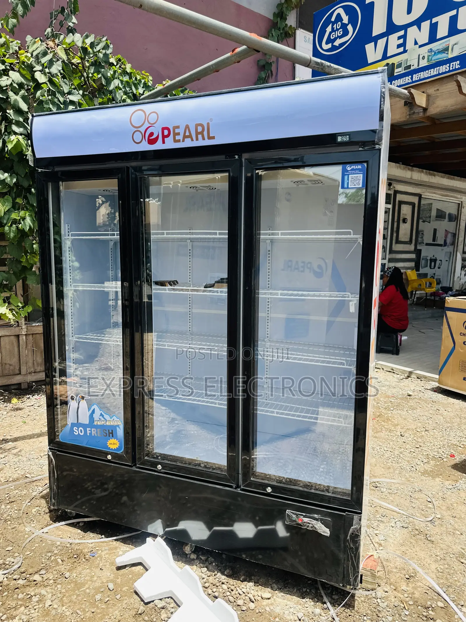 Shop From the Best Store Pearl Display Fridge Three Door