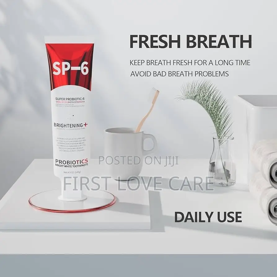 Sp-6 Probiotic Whitening Toothpaste -3pcs Enhanced Formula With 6