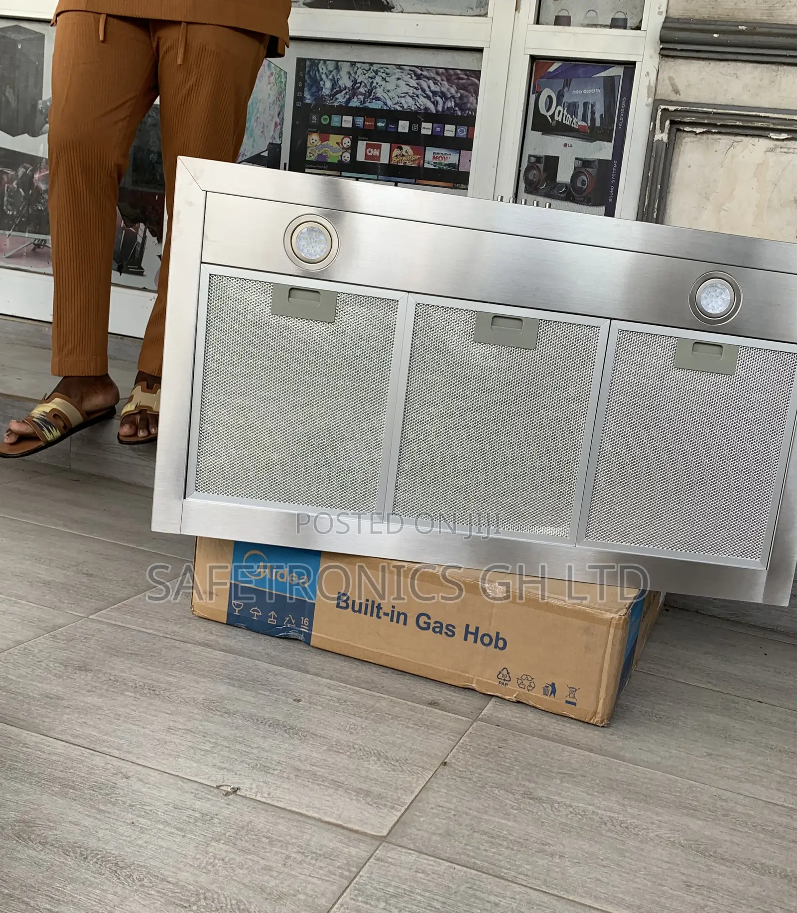 Authentic New Midea 90cm T-Shape Inbuilt Grey Range Hood