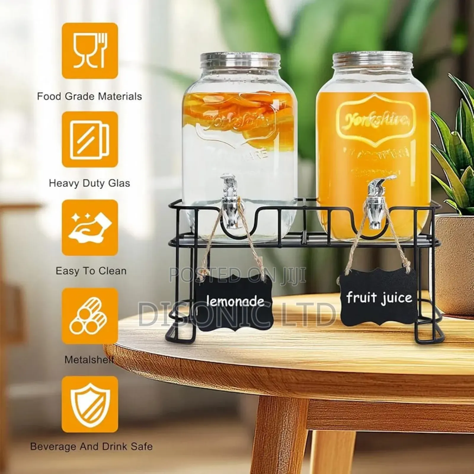 8 Liters Glass Juice Dispensers