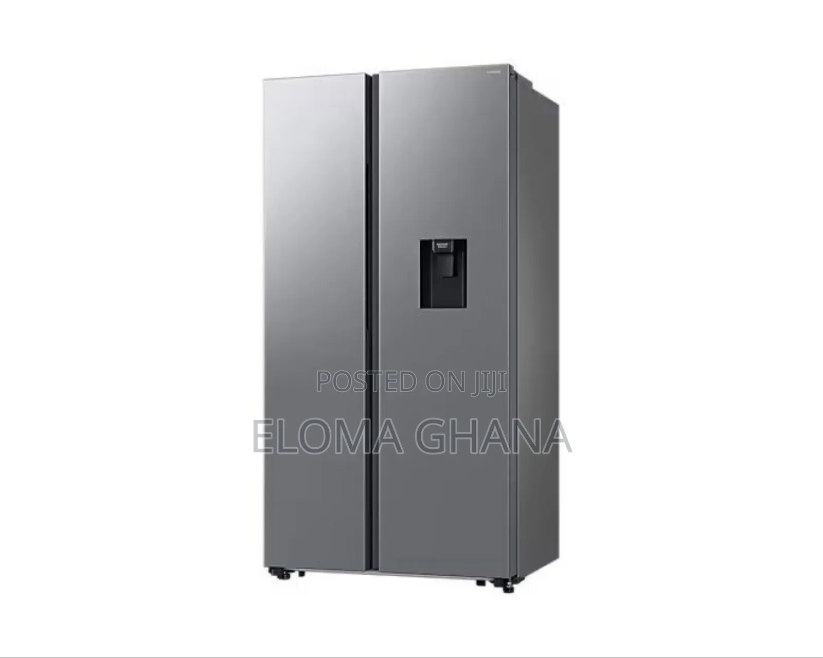 Gentle Black Matt Samsung 578-Litre Side-by-Side Refrigerator .