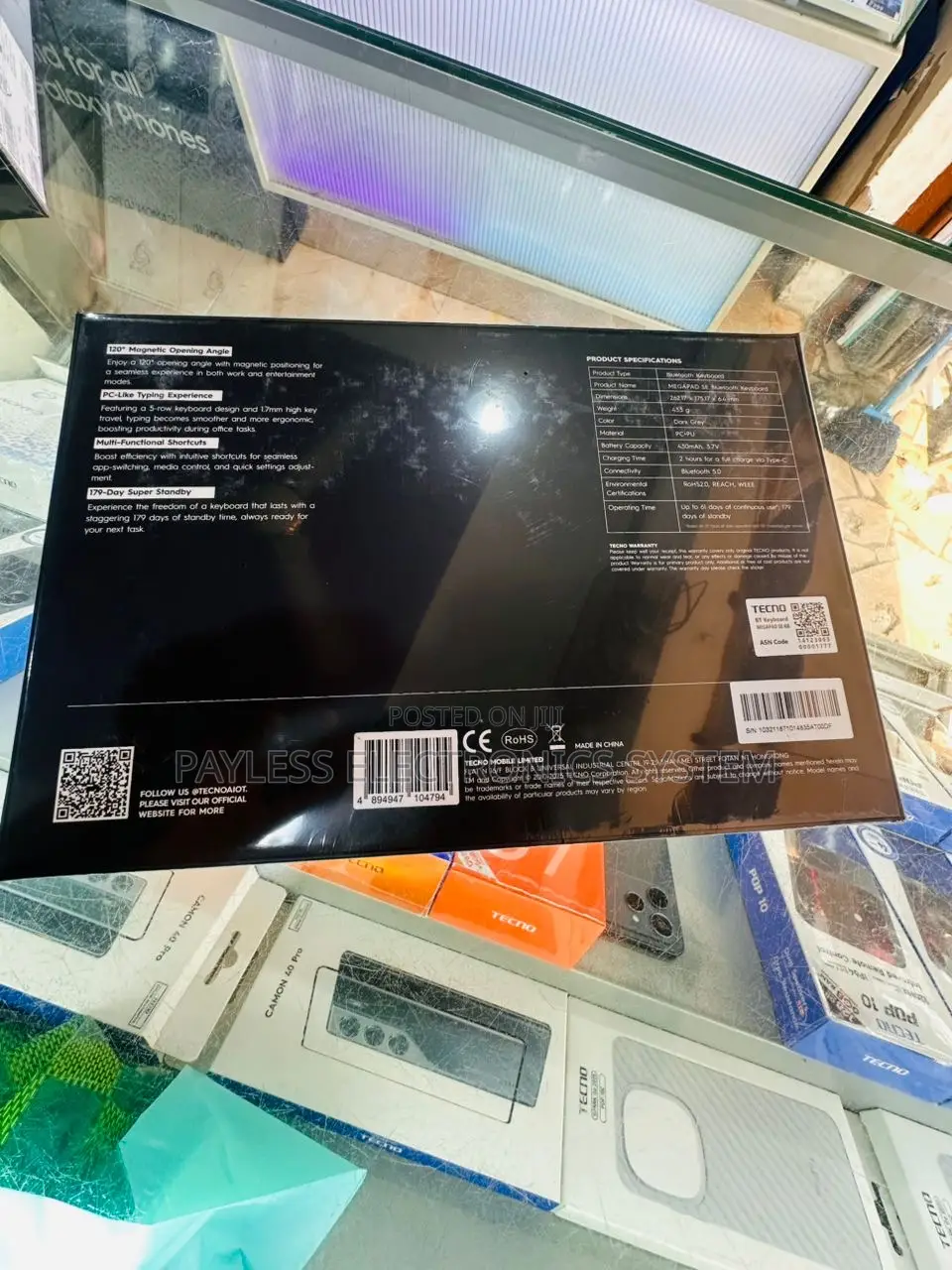 New Tecno Megapad SE 128 GB Black