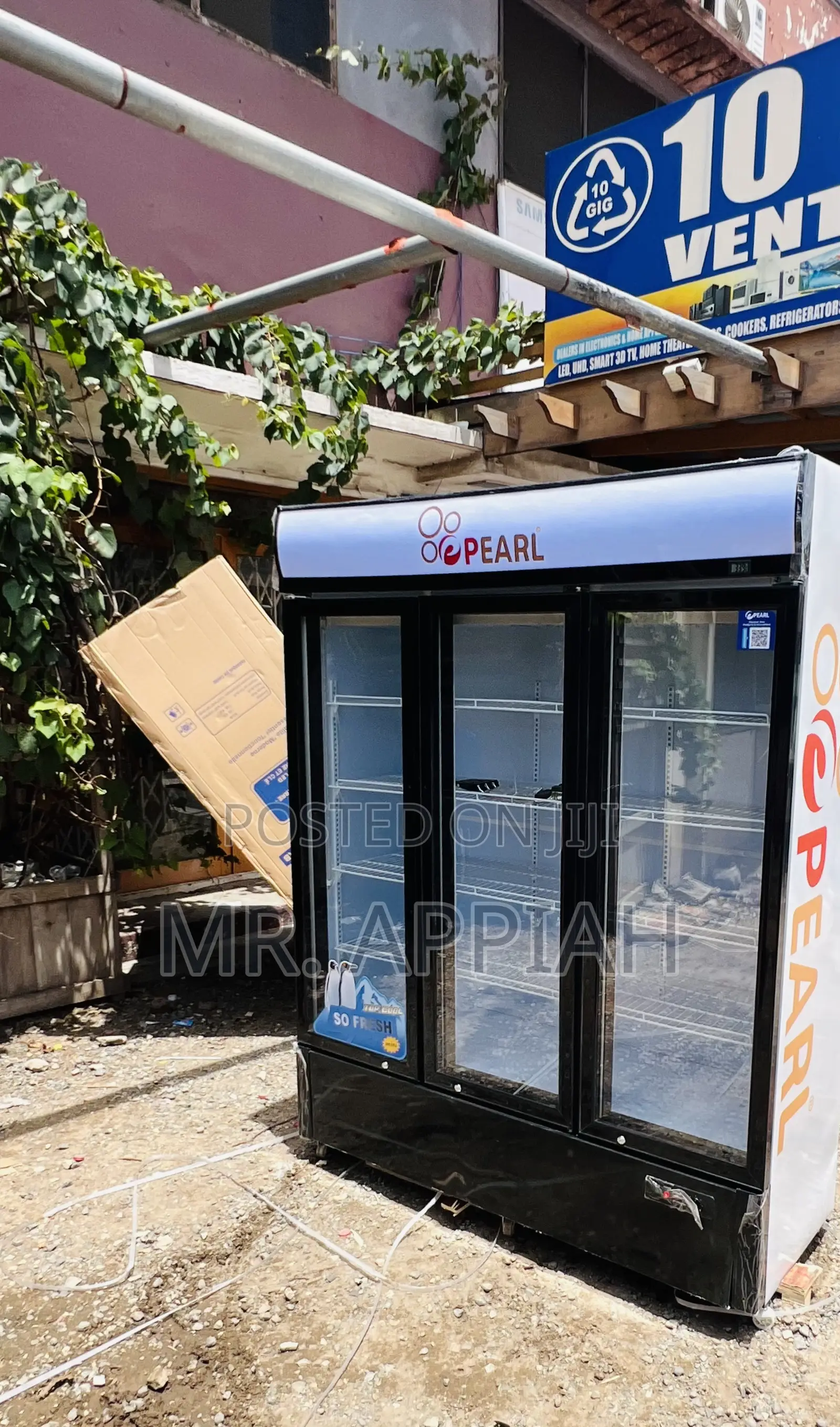 Nicely Designed Pearl 950l 3 Door Display Fridge(Pvc-1540-28ab)