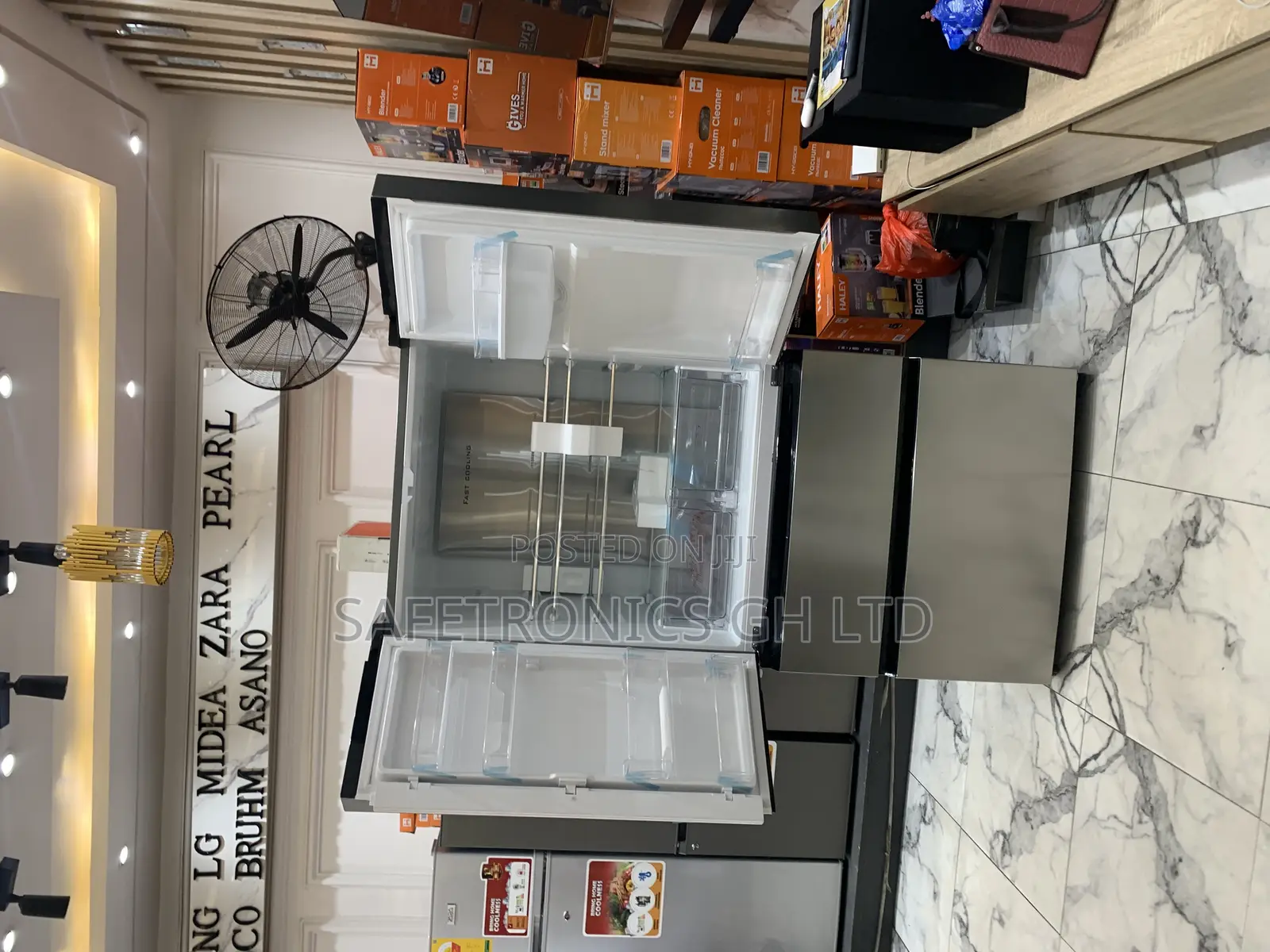 Secure Perfect Grey Pearl Pf-702mdixwd-2b 4 Doors 531 Liters Fridge