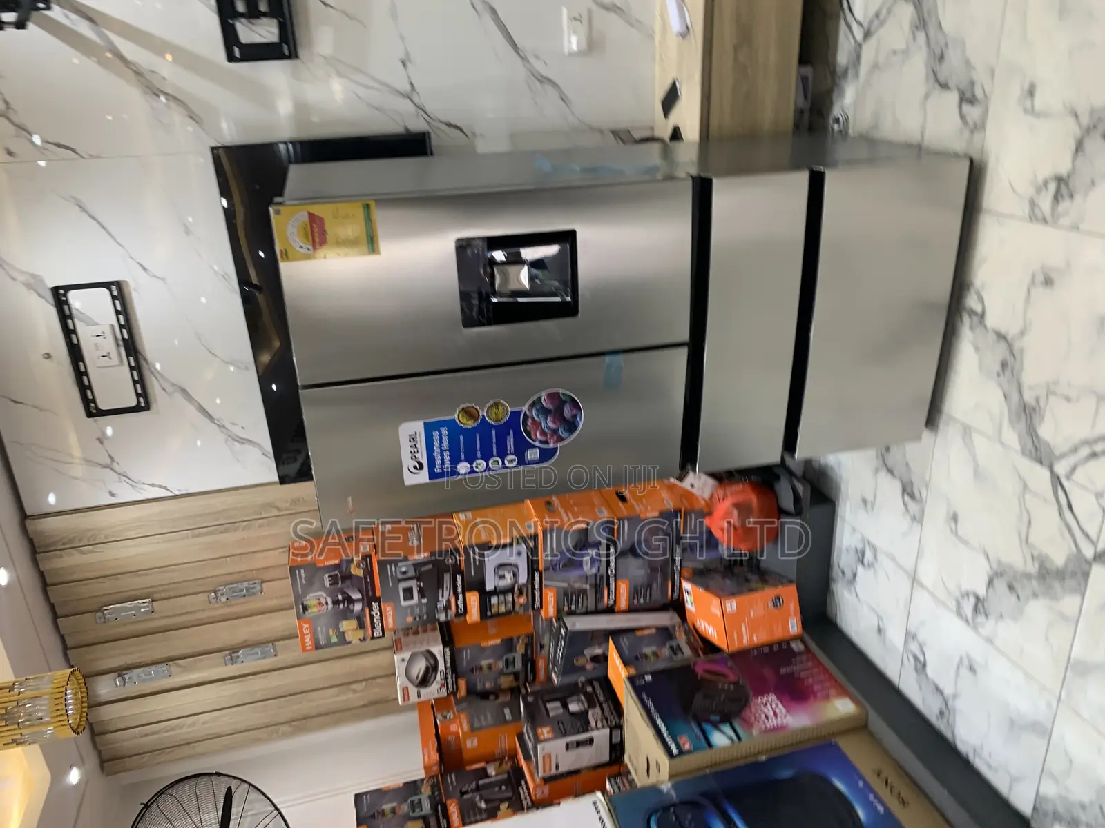 Newly Virtual 531 Liters Pf-702mdixwd Side by Side Pearl Fridge