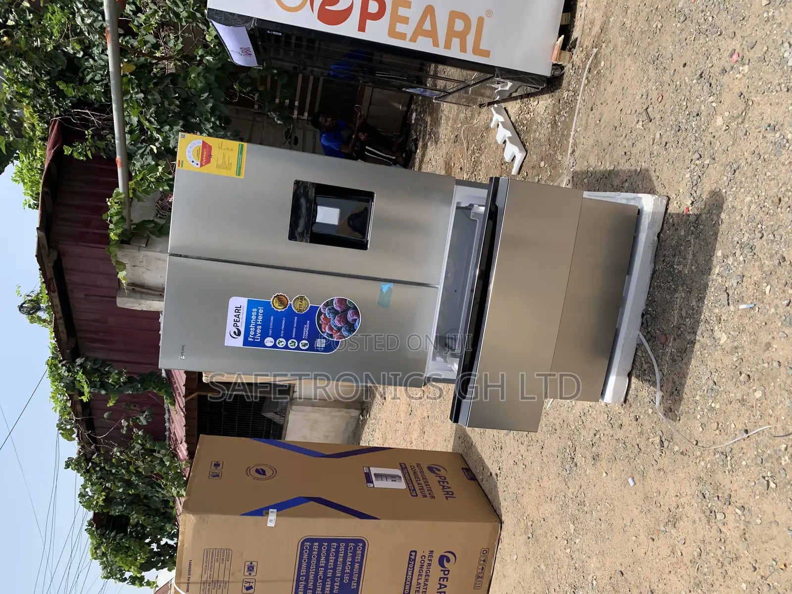 Premium New Grey Side by Side 531 Liters Pearl Grey 4 Doors Fridge