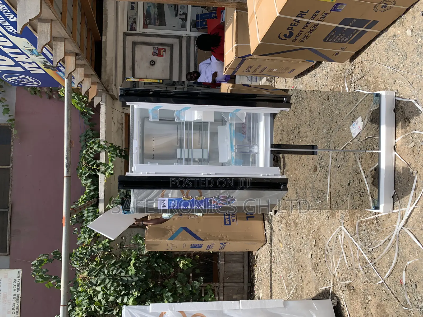 Top Notch Grey Pearl Pf‐630mdbg‐2gb 482 L Side by Side 4 Doors Fridge
